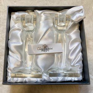 Oleg Cassini Crystal Candlesticks